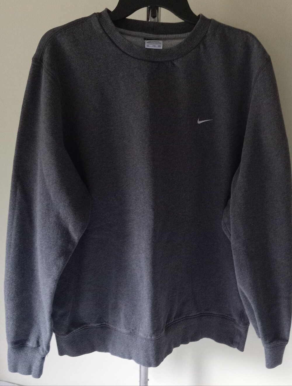 Nike Gray Crew Sweatshirt XXL TG